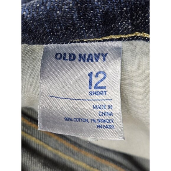 (3/$35) Old Navy Jeans Womens 12 Blue Sweetheart Stretch Denim Mid Rise Straight - Picture 6 of 12